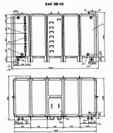 Бак для воды прямоугольный БВ-10 Серия 07.900-2