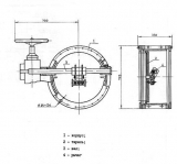Клапан герметический КБ 0128.600 с ручной  привод